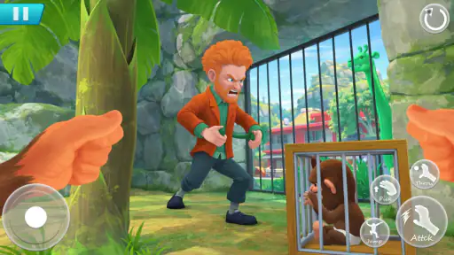 ลิงป่วนสวนสัตว์: เกมแกล้ง 3D screenshot