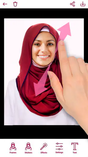 ฮิญาบแก้ไขรูปถ่ายแฟชั่น Hijab screenshot