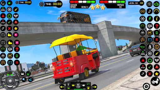 เกมรถตุ๊กตุ๊ก-เกมรถตุ๊กตุ๊ก 3D screenshot