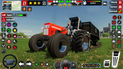 เกมรถแทรกเตอร์จำลองรถแทรกเตอร์ screenshot