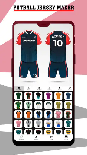 เครื่องทำเสื้อฟุตบอล screenshot