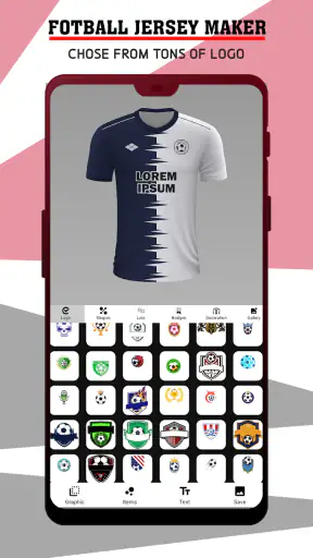 เครื่องทำเสื้อฟุตบอล screenshot