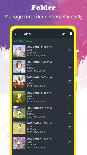 เครื่องบันทึกวิดีโอพื้นหลัง screenshot