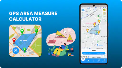 เครื่องมือวัดพื้นที่ที่ดิน GPS screenshot