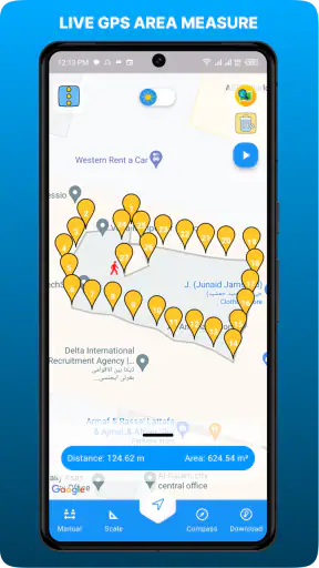 เครื่องมือวัดพื้นที่ที่ดิน GPS screenshot