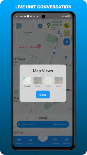 เครื่องมือวัดพื้นที่ที่ดิน GPS screenshot