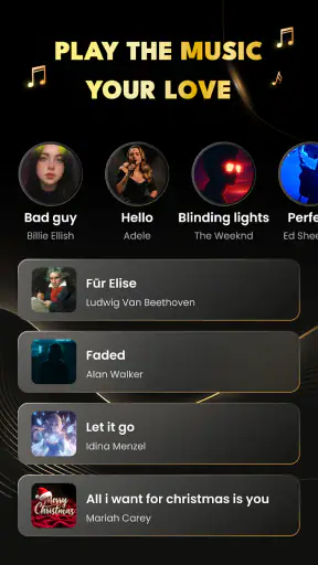 เปียโน: เล่นเพลงและเกมดนตรี screenshot