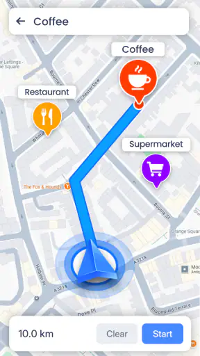 แผนที่ออฟไลน์: GPS นำทาง screenshot