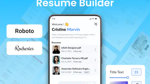 แอปสร้างเรซูเม่ทำ PDF CV screenshot