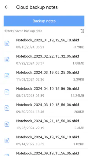 โน้ตและแผ่นจดบันทึก screenshot