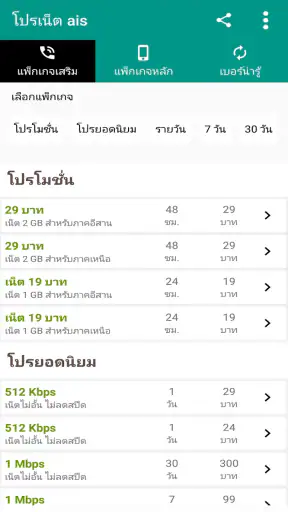 โปรเน็ต ais เน็ตไม่ลดสปีด screenshot