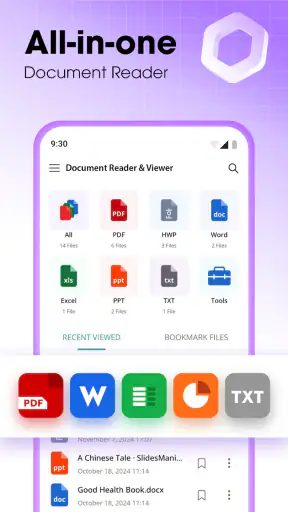 โปรแกรมอ่านและแสดงเอกสาร screenshot