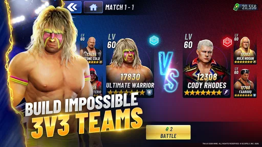 WWE Generations: 3v3 Team RPG screenshot