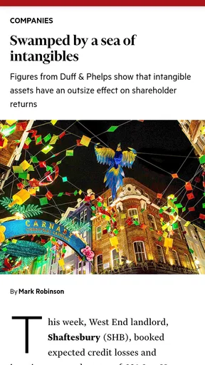 Investors Chronicle magazine screenshot
