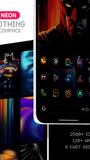 Neon : Dots Iconpack screenshot
