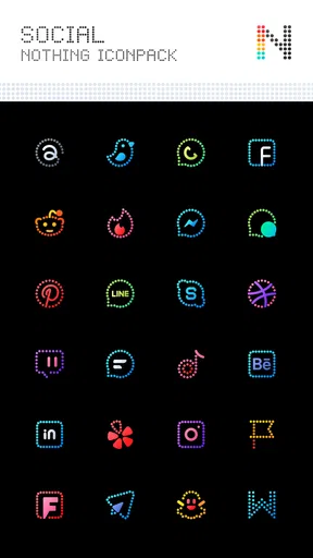 Neon : Dots Iconpack screenshot