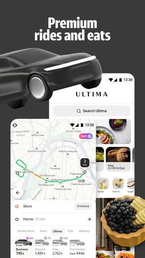 Yandex Go: Taxi Food Delivery screenshot