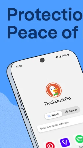 DuckDuckGo Browser, Search, AI screenshot