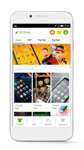 GO Launcher : ธีมวอลล์เปเปอร์ screenshot