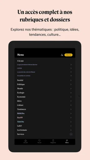 Le Nouvel Obs Infos & Analyses screenshot