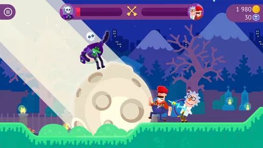 Bowmasters ألعاب حركة ومبارزات screenshot