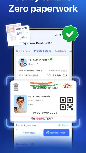 RentOk PG Hostel Flat Manager screenshot