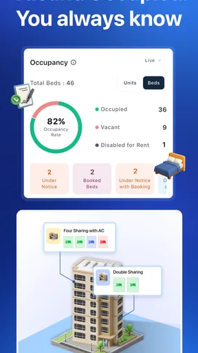 RentOk PG Hostel Flat Manager screenshot